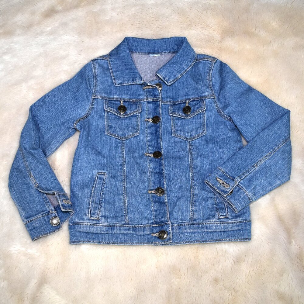 Carters Blue Denim Tucker Jacket Size 5